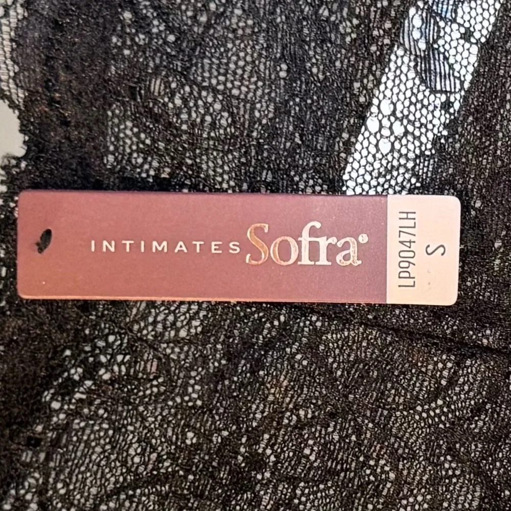 4/$40 Sofra Sexy Black Sheer Lace‎ Panties